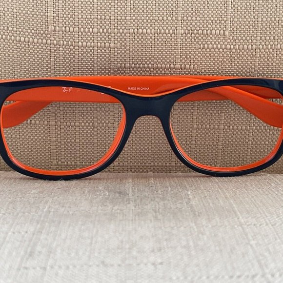 Ray-Ban Youth Eyeglasses Black/Orange Tone RJ8052S Glasses Frame - Picture 5 of 11